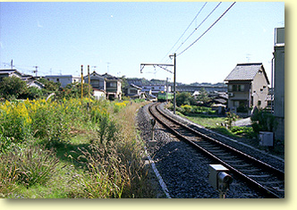 京阪膳所西方のカーブ